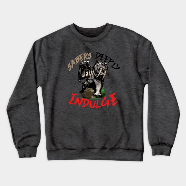 sabertooth Crewneck Sweatshirt by focusLBdesigns